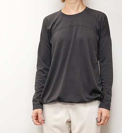 【and wander】アンドワンダー women's power dry jersey LS T "3Color"