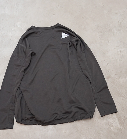 【and wander】アンドワンダー women's power dry jersey LS T "3Color"