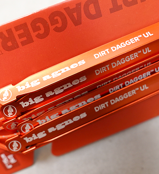 【Big Agnes】ビッグアグネス Dirt Dagger UL6in Tent Stakes 15cm(6本入) ※ネコポス可