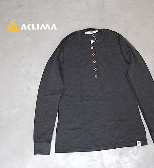 【ACLIMA】アクリマ women's Warmwool Grandad Shirt "Marengo"