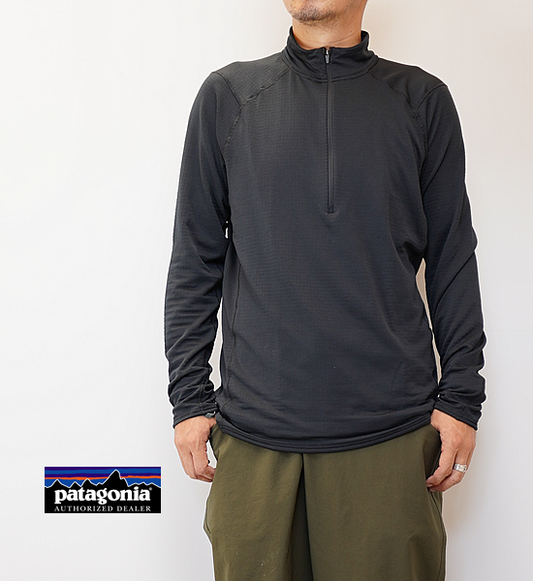 【patagonia】パタゴニア men's Capilene Thermal Weight Zip Neck "BLK"