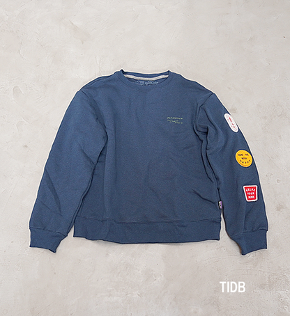 【patagonia】パタゴニア women's Clean Climb Badges Uprisal Crew Sweat "2Color"