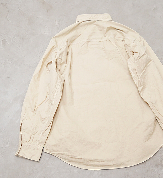 【THE NORTH FACE PURPLE LABEL】ノースフェイスパープルレーベル men's Lightweight Twill Big Work Shirt "Sand Beige"