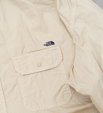 【THE NORTH FACE PURPLE LABEL】ノースフェイスパープルレーベル men's Lightweight Twill Big Work Shirt "Sand Beige"