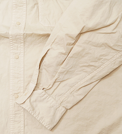 【THE NORTH FACE PURPLE LABEL】ノースフェイスパープルレーベル men's Lightweight Twill Big Work Shirt "Sand Beige"