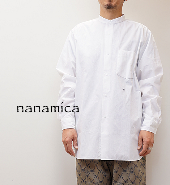 【nanamica】ナナミカ men's Band Collar Wind Shirt "2Color"