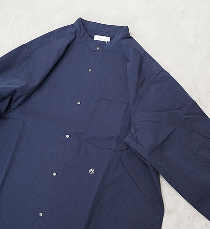 【nanamica】ナナミカ men's Band Collar Wind Shirt "2Color"