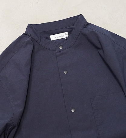 【nanamica】ナナミカ men's Band Collar Wind Shirt "2Color"