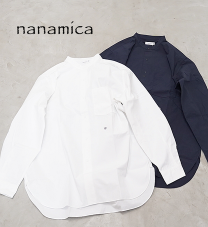 【nanamica】ナナミカ men's Band Collar Wind Shirt "2Color"