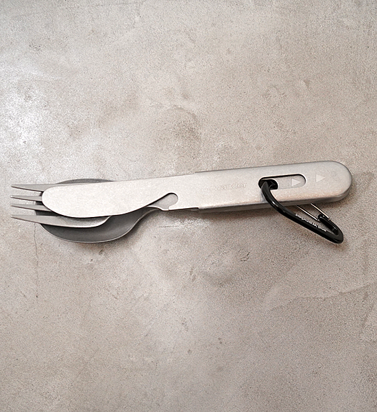 【and wander】アンドワンダー cutlery set "Silver" ※ネコポス可