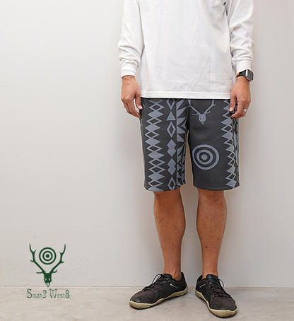 ★30%off【South2 West8】サウスツーウエストエイト String Sweat Short-Poly Jq./Native S&T "Charcoal"