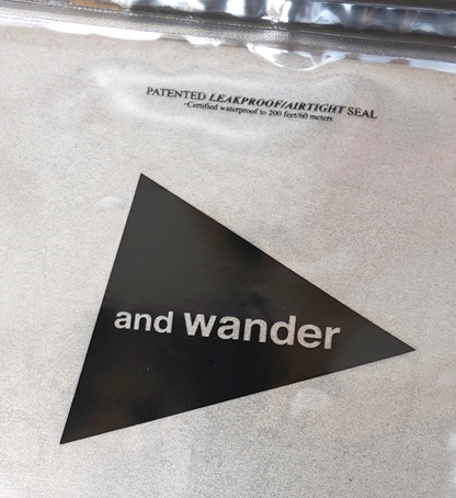 【and wander】アンドワンダー and wander LOKSAK 9×6 "Clear" ※ネコポス可