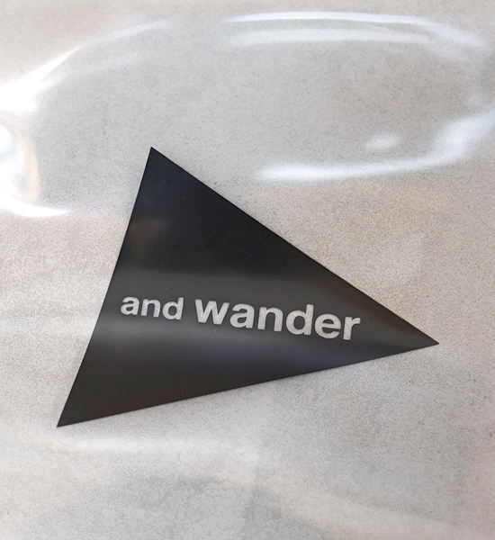 【and wander】アンドワンダー and wander LOKSAK 3.9×7 "Clear" ※ネコポス可