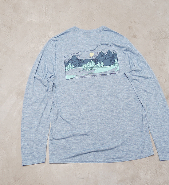 【patagonia】パタゴニア men's L/S Capilene Cool Daily Graphic Shirt(Mountain/Trail) ※ネコポス可