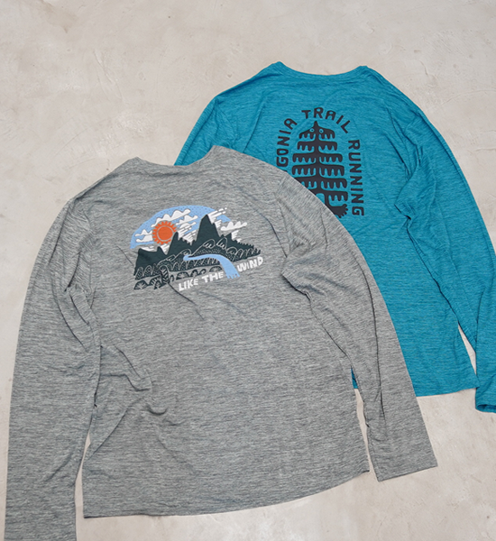 【patagonia】パタゴニア men's L/S Capilene Cool Daily Graphic Shirt(Mountain/Trail) ※ネコポス可