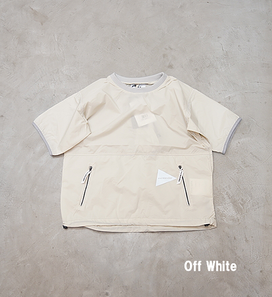 【and wander】アンドワンダー women's PERTEX wind T "2Color"