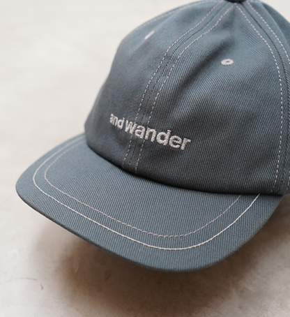 【and wander】アンドワンダー cotton twill cap "2Color"