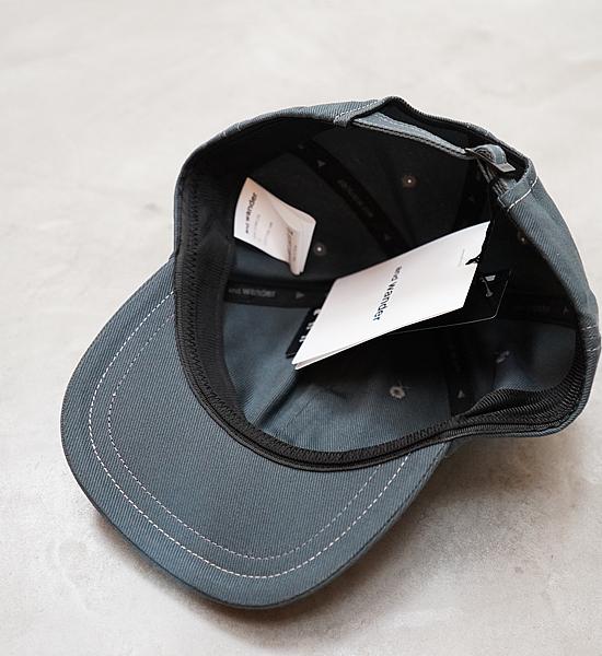 【and wander】アンドワンダー cotton twill cap "2Color"