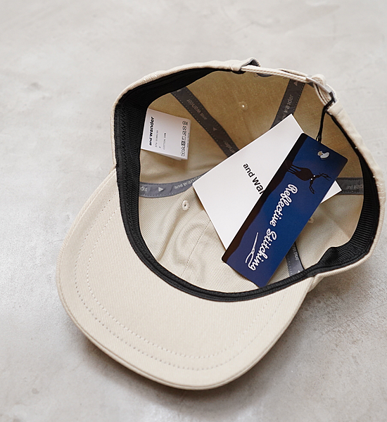 【and wander】アンドワンダー cotton twill cap "2Color"