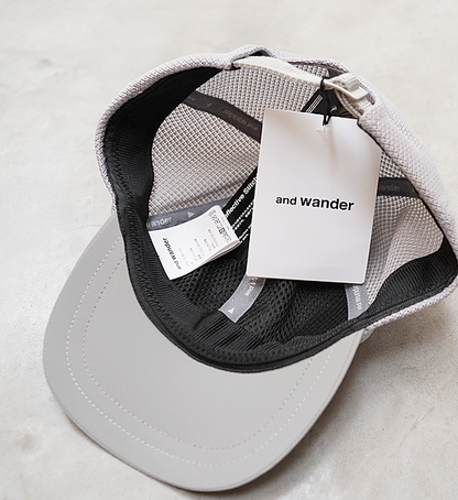 【and wander】アンドワンダー back mesh cap "2Color"