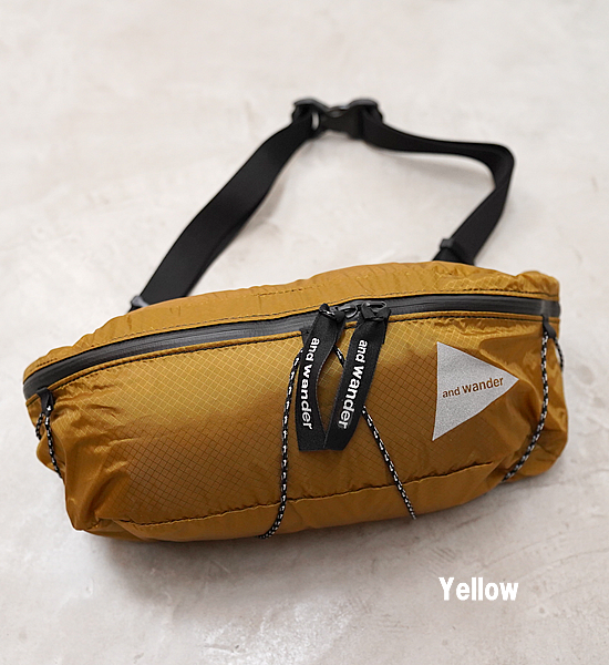 【and wander】アンドワンダー sil waist bag "4Color"