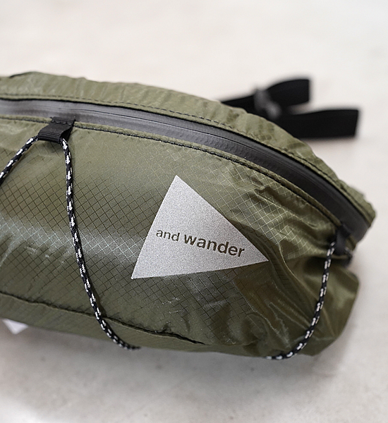 【and wander】アンドワンダー sil waist bag "4Color"