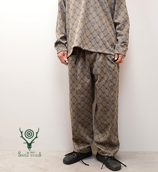 ★30%off【South2 West8】サウスツーウエストエイト String C.S. Pant-Poly Jq/Skull&Target "Khaki"