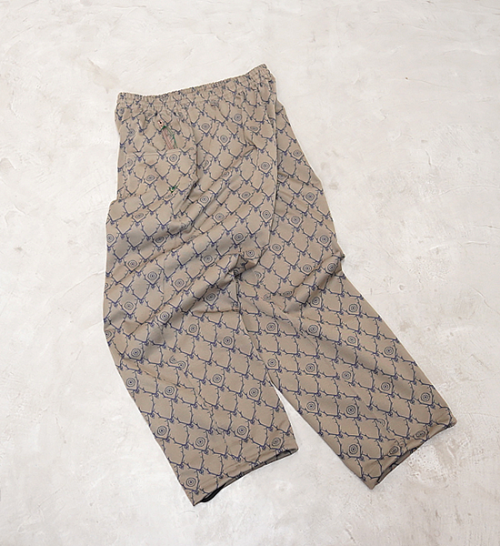 【South2 West8】サウスツーウエストエイト String C.S. Pant-Poly Jq/Skull&Target "Khaki"