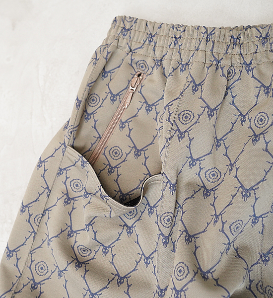 【South2 West8】サウスツーウエストエイト String C.S. Pant-Poly Jq/Skull&Target "Khaki"