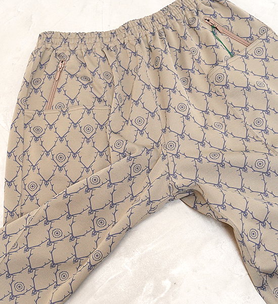 【South2 West8】サウスツーウエストエイト String C.S. Pant-Poly Jq/Skull&Target "Khaki"