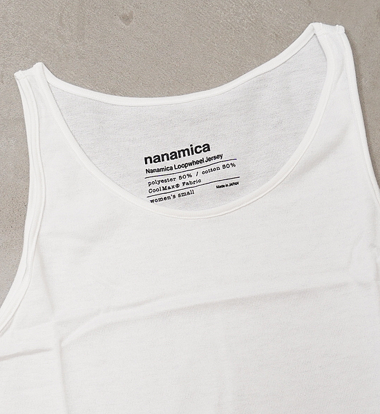 【nanamica】ナナミカ women's nanamica Loopwheel COOLMAX Jersey Camisole "2Color"