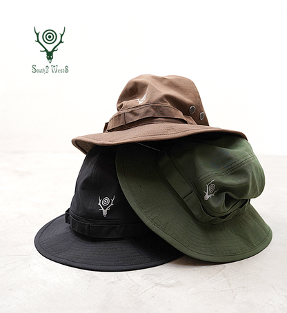 【South2 West8】サウスツーウエストエイト Jungle Hat - Nylon Oxford "3Color"