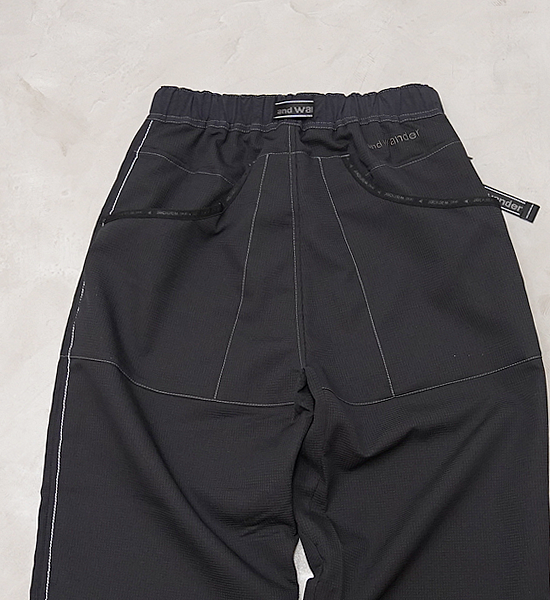 【and wander】アンドワンダー men's vent pants "2Color"