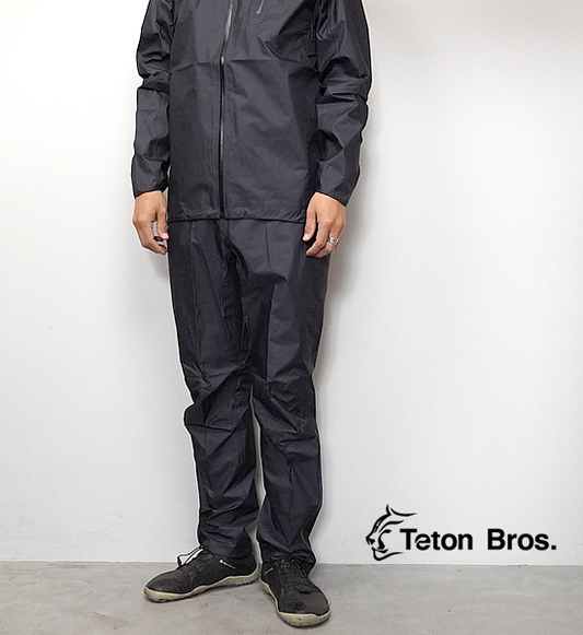 【Teton Bros】ティートンブロス unisex Feather Rain Pant "Black"