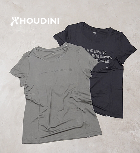 【HOUDINI】フーディニ women's Tree Message Tee "2Color" ※ネコポス可