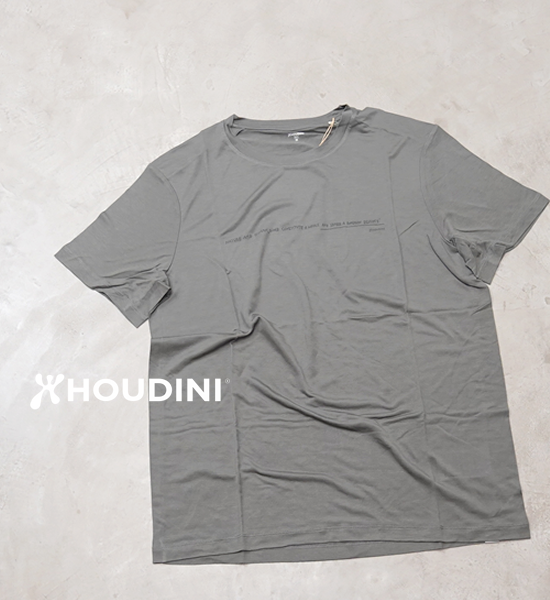 【HOUDINI】フーディニ men's Tree Message Tee "Greeness×Reconnect"