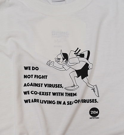 【ZEN NUTRITION】ゼンニュートリション HANAIxZEN BRING Sea of Viruses Long T-Shirts "Whiter" ※ネコポス可