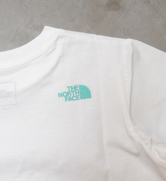 【THE NORTH FACE】ザノースフェイス women's S/S Explore Source Mountain Tee "White" ※ネコポス可