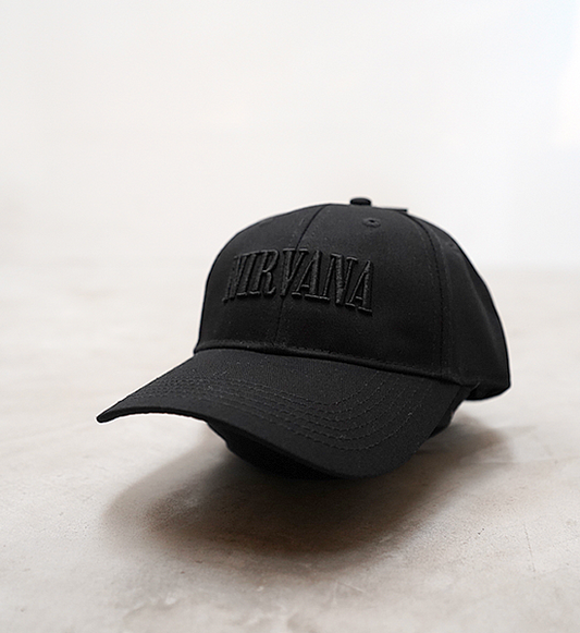 【MUSIC TEE】Nirvana Text Logo Cap "Black"