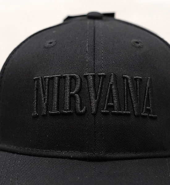 【MUSIC TEE】Nirvana Text Logo Cap "Black"