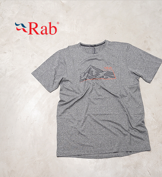 【Rab】ラブ Mantle Mountain Tee "Beluga" ※ネコポス可