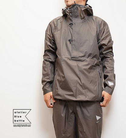 美品atelier blue bottle SHIELD SMOCK ブルーXS 美品atelier blue bottle SHIELD SMOCK ブルーXS