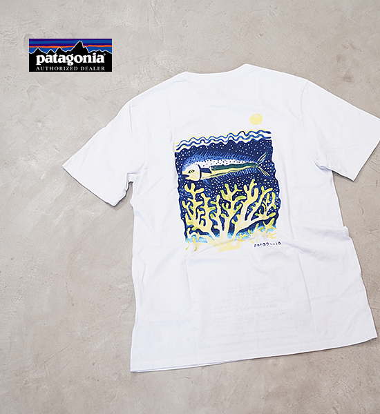 【patagonia】パタゴニア unisex Nanairo Ocean Respon Sibili Tee "White" ※ネコポス可