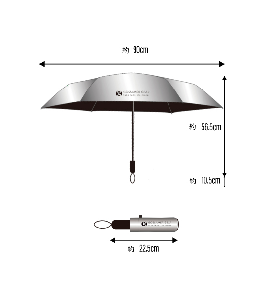 【Gossamer Gear】ゴッサマーギア Folding Umbrella "2Color"