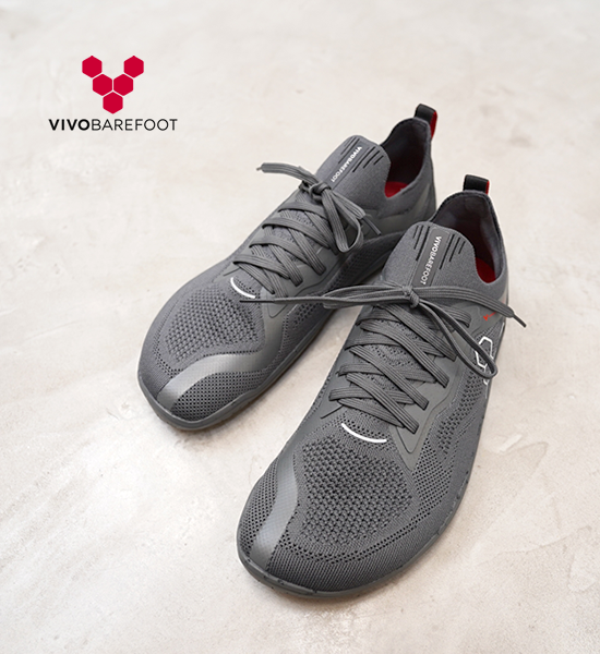 【VIVOBAREFOOT】ビボベアフット men's Primus Lite Knit JJF "Obsidian×Dark Shadow"