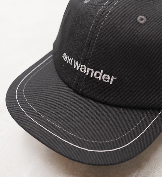 【and wander】アンドワンダー cotton twill cap "3Color"