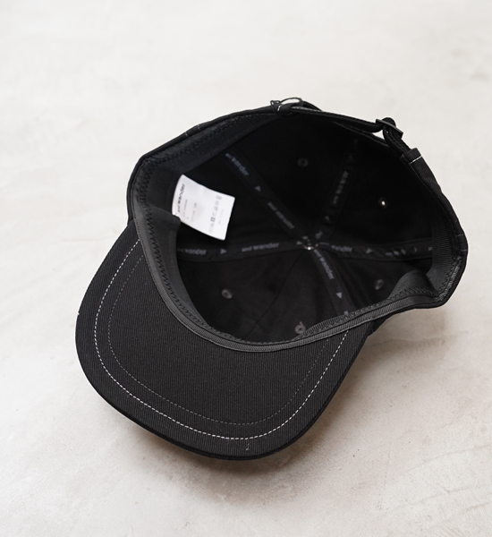 【and wander】アンドワンダー cotton twill cap "3Color"