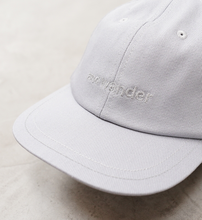 【and wander】アンドワンダー cotton twill cap "3Color"