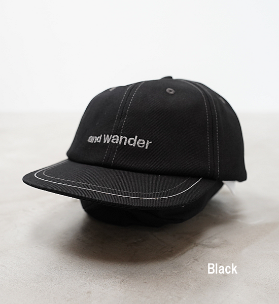 【and wander】アンドワンダー cotton twill cap "3Color"