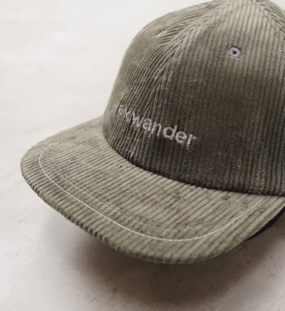 【and wander】アンドワンダー corduroy cap "3Color"